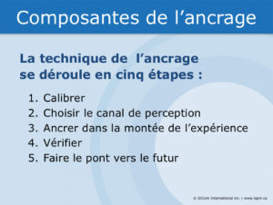 Composantes de l'ancrage