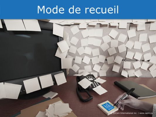 Mode de recueil
